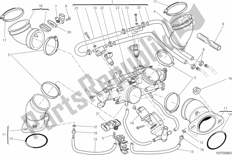 Wszystkie części do Korpus Przepustnicy Ducati Monster 795 Thailand 2015
